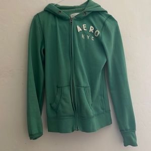 Aeropostale XS green hoodie!